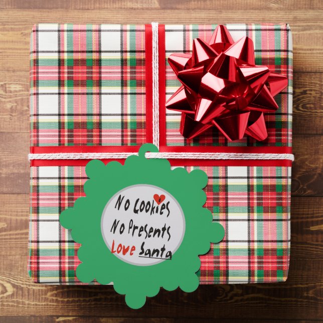 No Cookies, No Presents Tree Decoration Card (Insitu (Gift))