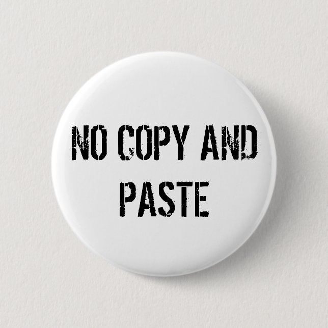NO COPY PASTE BUTTON (Front)