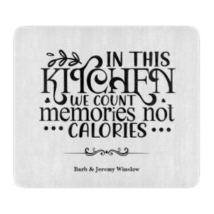 No Counting Calories Cutting Board