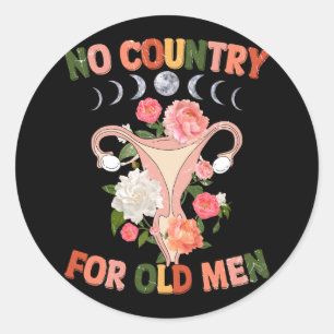 No Country For Old Man Classic Round Sticker