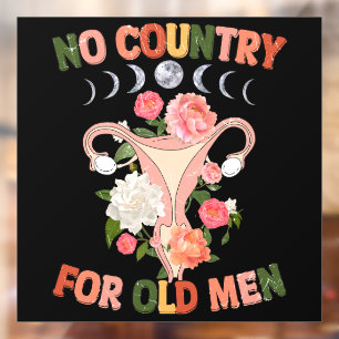 No Country For Old Man Window Cling