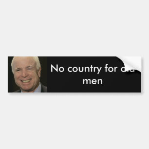 No country for old men Bumper Sticker