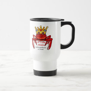 No Crabby Attitude, MeWarriorWoman on Twitch Travel Mug