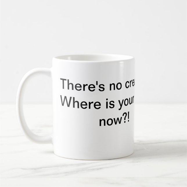 No Cream No God Coffee Mug (Left)