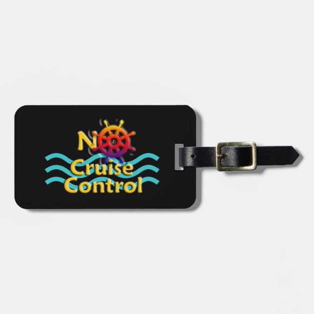 No Cruise Control Cruise-Lover Luggage Tag (Front Horizontal)
