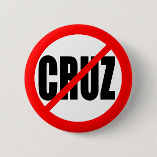 "NO CRUZ" 2.25-inch 6 Cm Round Badge