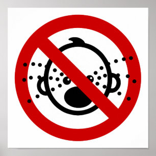 NO Cry Babies ⚠ Thai Airport Sign ⚠