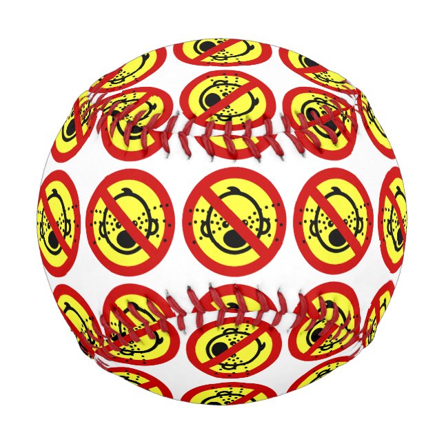 NO Cry Babies ⚠ Thai Airport Sign ⚠ Baseball (Front)