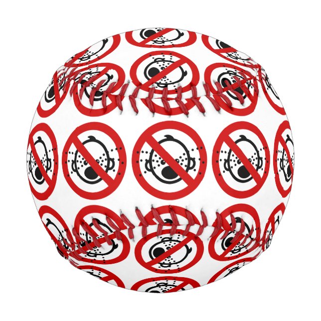 NO Cry Babies ⚠ Thai Airport Sign ⚠ Baseball (Front)