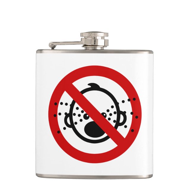 NO Cry Babies ⚠ Thai Airport Sign ⚠ Hip Flask (Front)