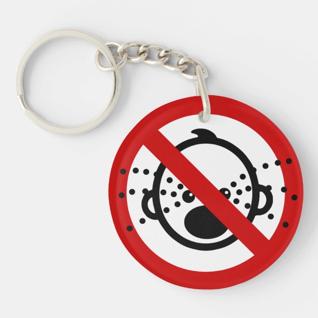 NO Cry Babies ⚠ Thai Airport Sign ⚠ Key Ring (Front)