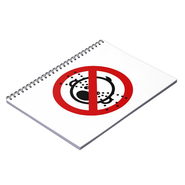 NO Cry Babies ⚠ Thai Airport Sign ⚠ Notebook (Left Side)