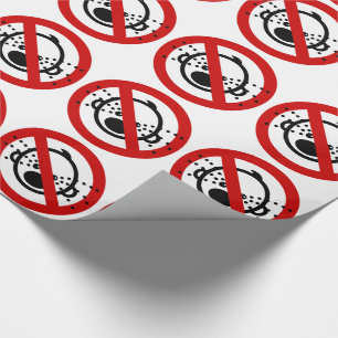 NO Cry Babies ⚠ Thai Airport Sign ⚠ Wrapping Paper