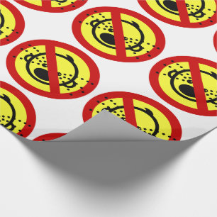 NO Cry Babies ⚠ Thai Airport Sign ⚠ Wrapping Paper