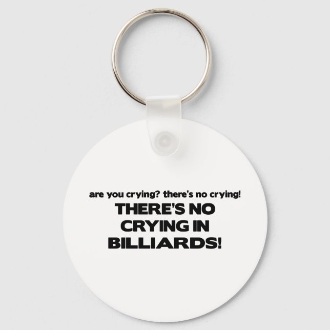 No Crying - Billiards Key Ring (Front)