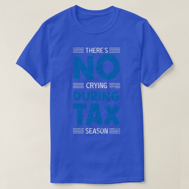 No Crying Bookkeeper Gift T-Shirt (Design Front)