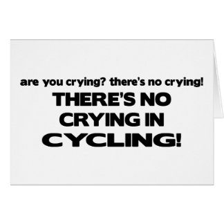 No Crying - Cycling