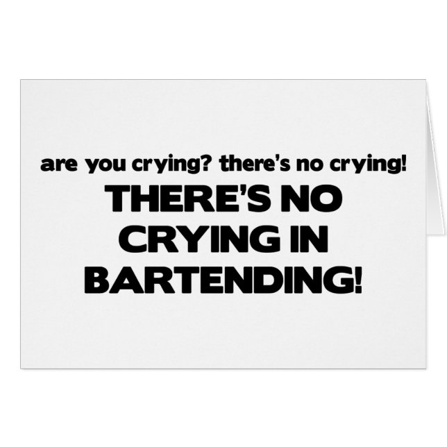 No Crying in Bartending (Front Horizontal)