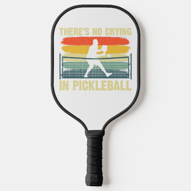 No Crying in Pickleball – Bold Moves Only Paddle (Back)