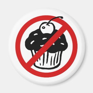No Cupcakes Magnet