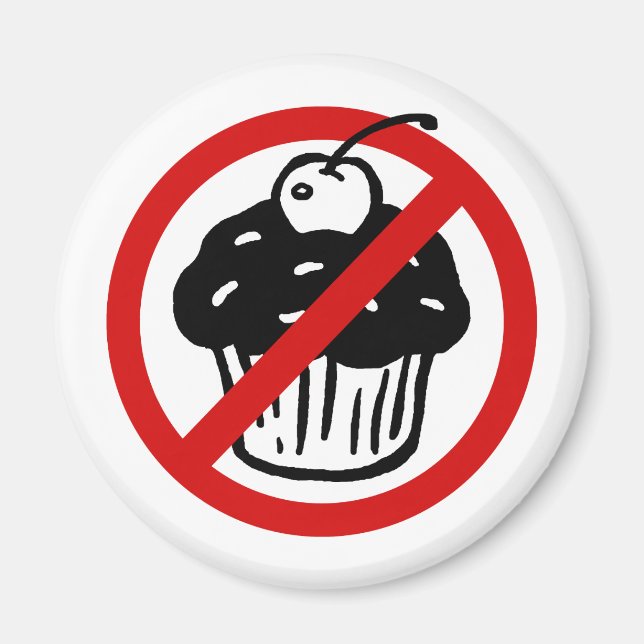 No Cupcakes Magnet (Front)