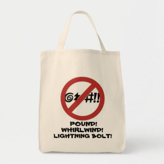No Cursing Sign Tote Bag