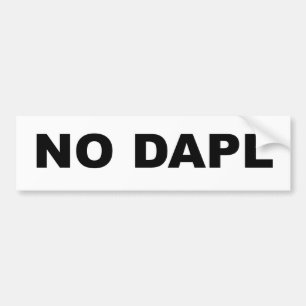 NO DAPL BUMPER STICKER