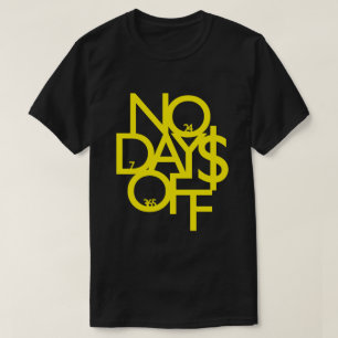 No Days Off Shirt Yellow/Black Men's