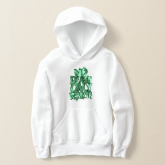 No Death Only Rebirth, Kids Pullover Hoodie Green