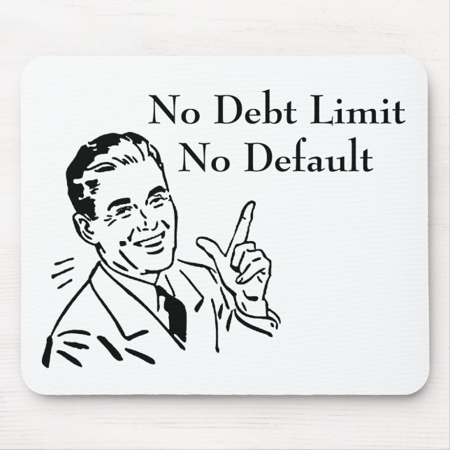 No Debt Limit, No Default Mouse Mat (Front)