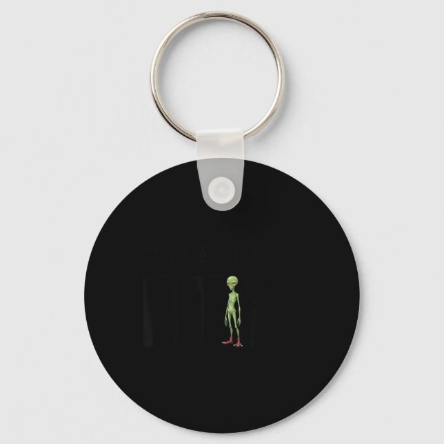 No Desire to Fit in Funny Minimalist Typographic Key Ring (Front)