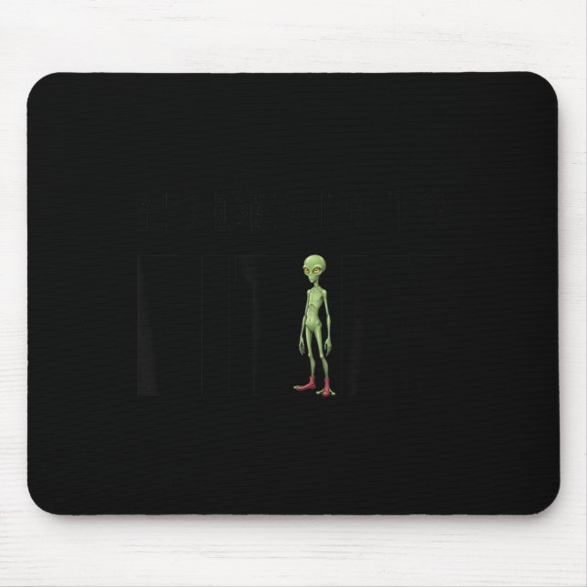 No Desire to Fit in Funny Minimalist Typographic Mouse Mat (Front)