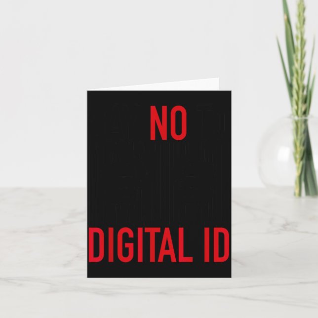 No Digital Id  Card (Front)