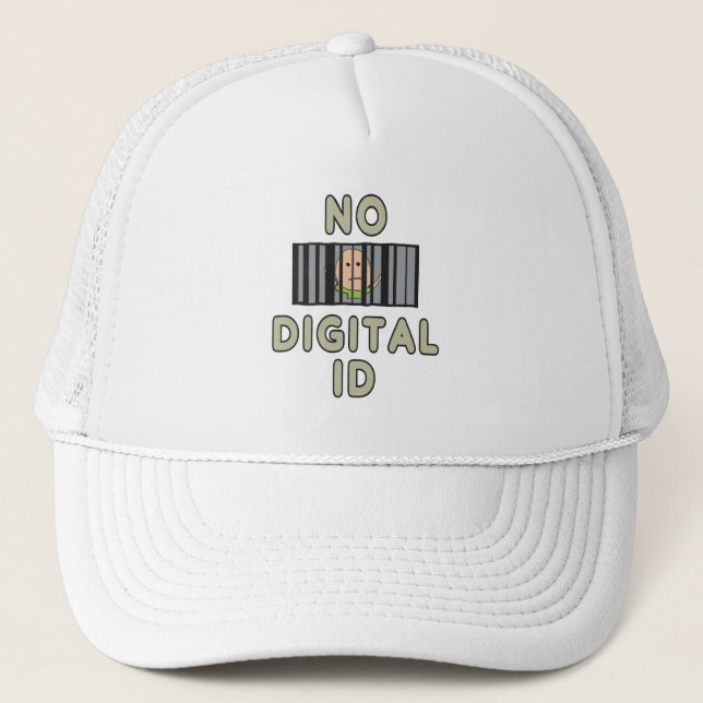 No Digital ID Trucker Hat (Front)