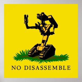 No Disassemble Poster