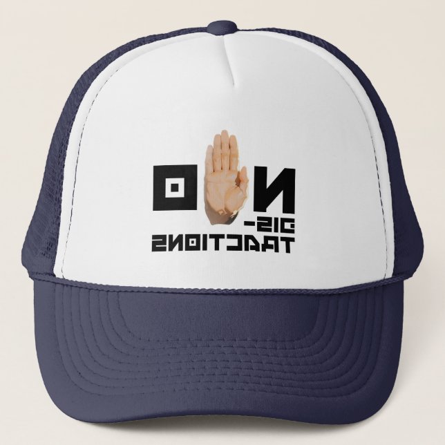 NO distractions! cool mirror readable motivational Trucker Hat (Front)