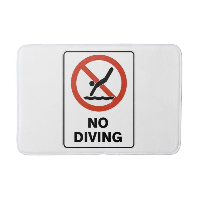 No diving bath mat (Front)