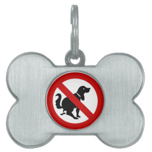 NO Dog Fouling ⚠ Thai Sign ⚠ Pet Name Tag