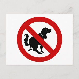 NO Dog Fouling ⚠ Thai Sign ⚠ Postcard