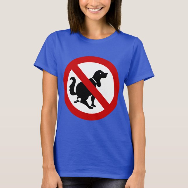 NO Dog Fouling ⚠ Thai Sign ⚠ T-Shirt (Front)