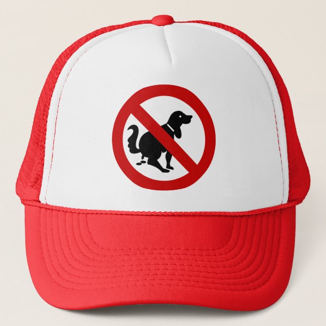 NO Dog Fouling ⚠ Thai Sign ⚠ Trucker Hat (Front)