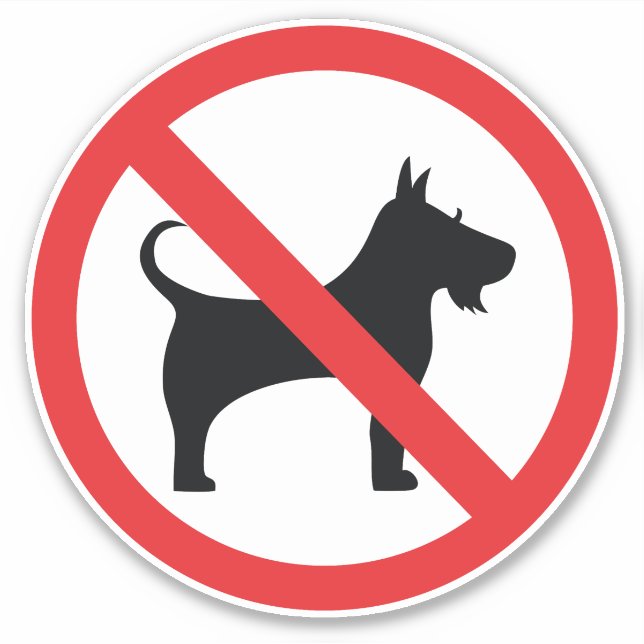 No dog sign (Front)