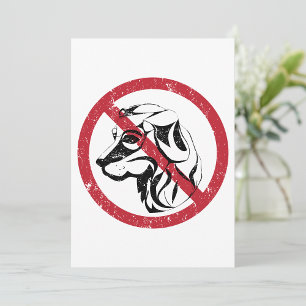 No Dogs Allowed Invitations