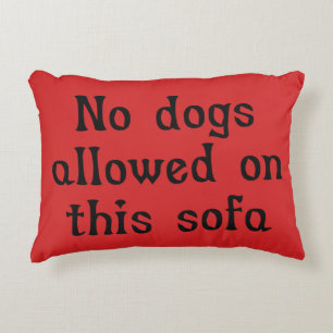 No Dogs On The Sofa Throw Outdoor Cushions Zazzle UK