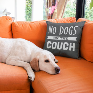 No Dogs On The Sofa Throw Outdoor Cushions Zazzle UK