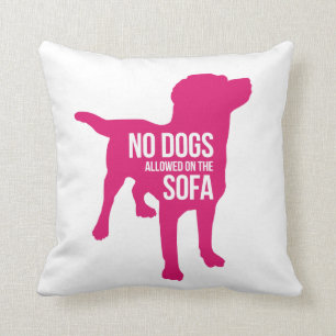 No Dogs on the Sofa Pillow