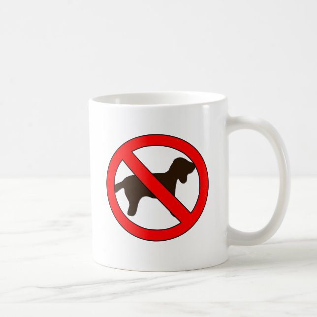 No Dogs Sign Coffee Mug (Right)