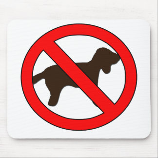 No Dogs Sign Mouse Mat