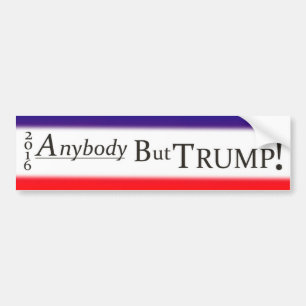 No Donald Trump Bumper Sticker