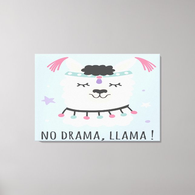 No Drama  Canvas Print (Front)